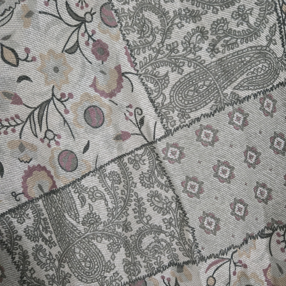 Studio C Gray Floral Patchwork Blouse - image 5